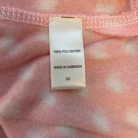 Comfort Code by Cuddl Duds Pink Dot Pajama Set Dog Print Pants Women’s 3X - Picture 10 of 16